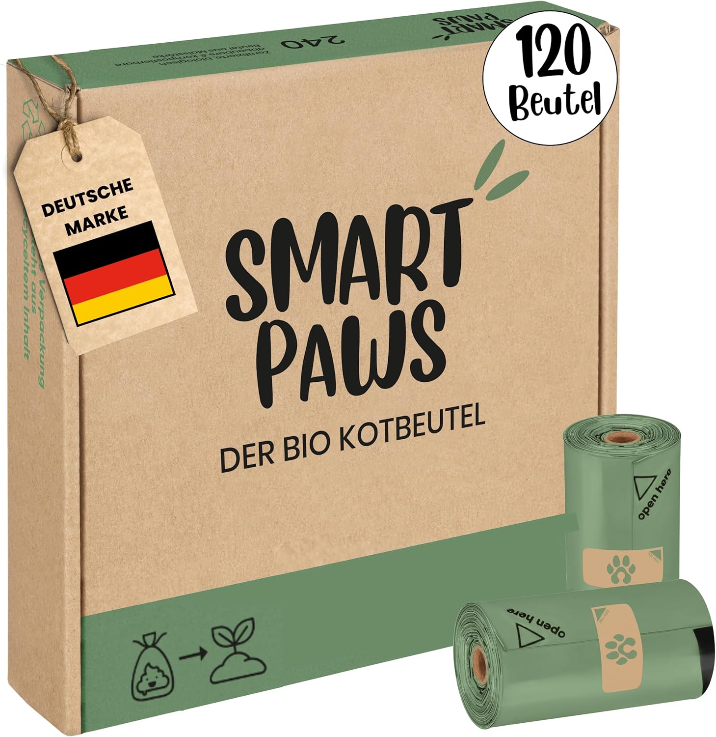 Bio Kotbeutel Smart Paws