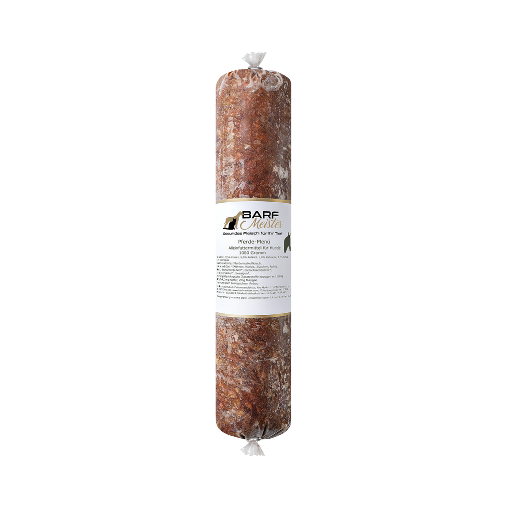 Pferdefleisch pur 1000g - Ergänzungsfutter