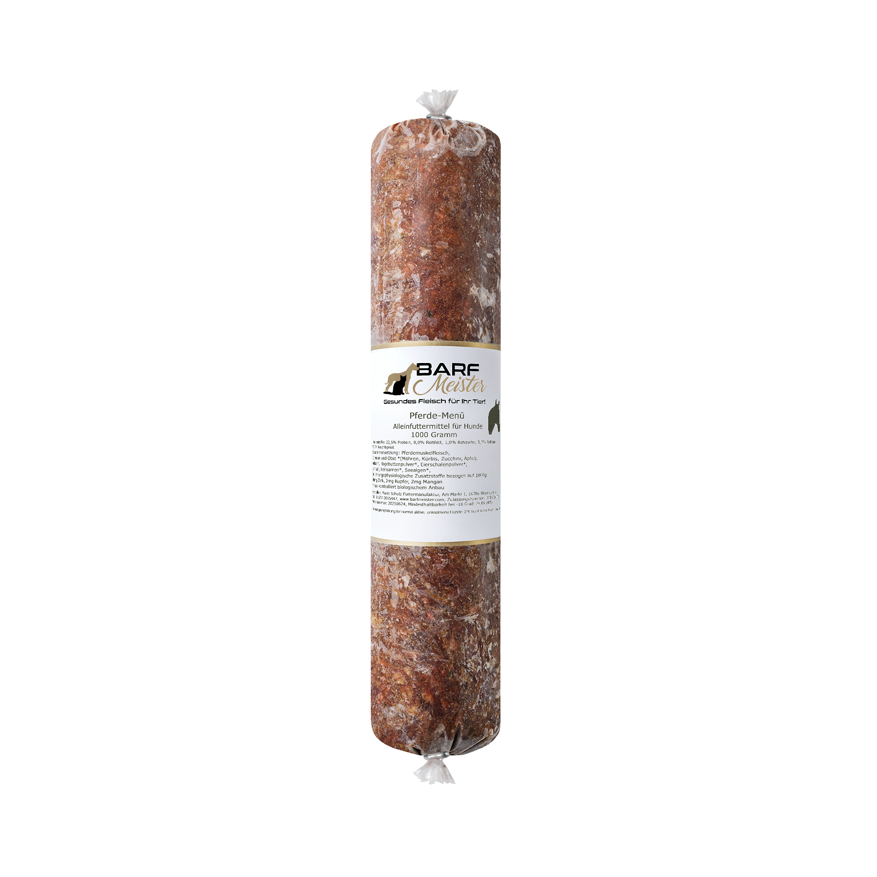 Pferdefleisch pur 1000g - Ergänzungsfutter