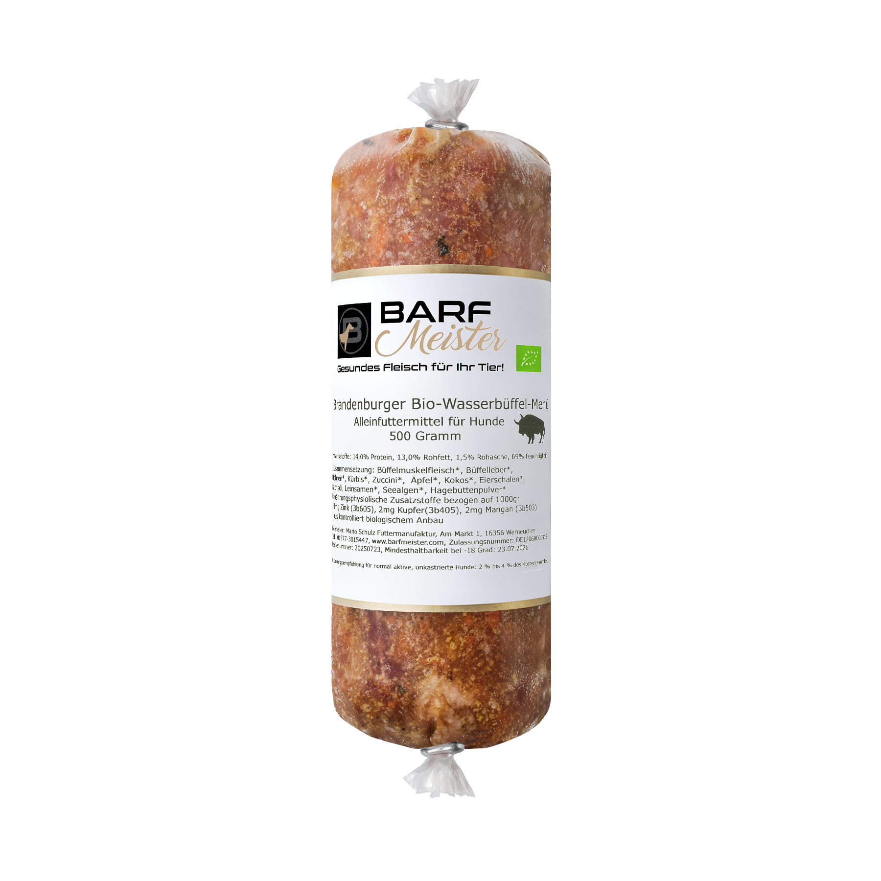 Bio Wasserbüffelmenü 500g