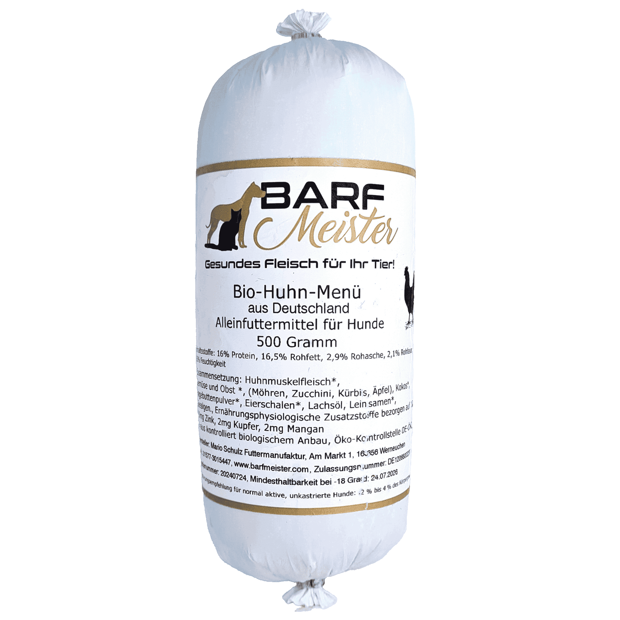 BIO Barf Huhn Komplettmenü 500g