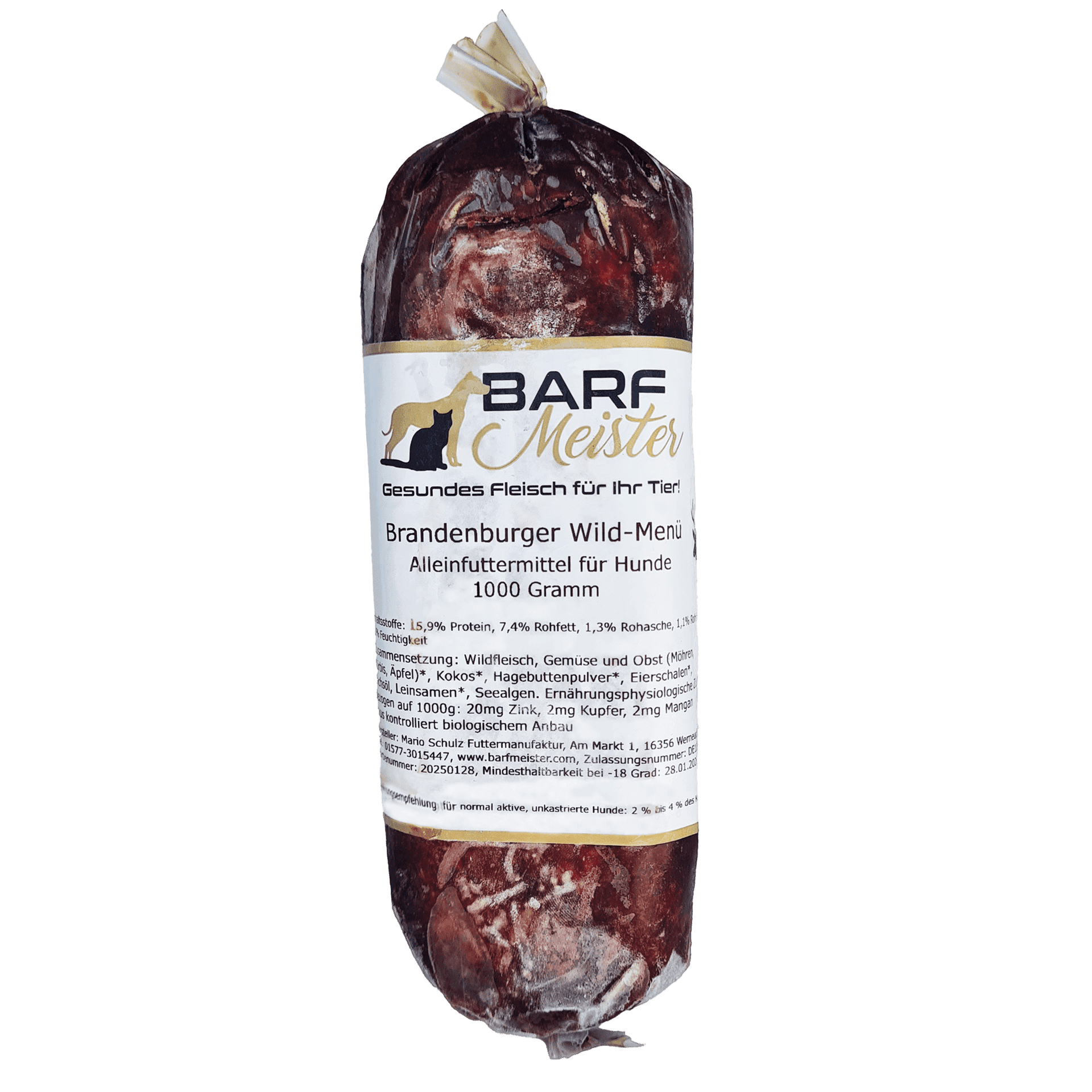 barf aufbewahrung Barf Wild Komplettmenü 1000g – Barfmeister Shop